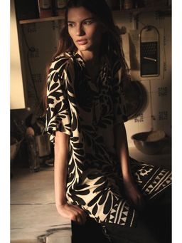 H&M - Women Black Viscose Tunic Dress