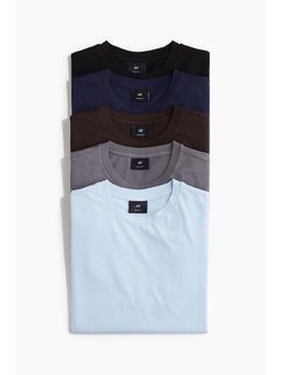 H&M - Men 5-Pack Regular Fit T-Shirts