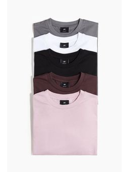 H&M - Men 5-Pack Regular Fit T-Shirts
