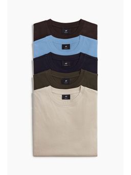 H&M - Men 5-Pack Regular Fit T-Shirts