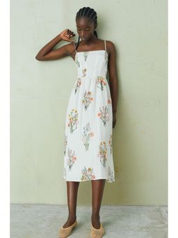 H&M - Women White Strappy Midi Dress
