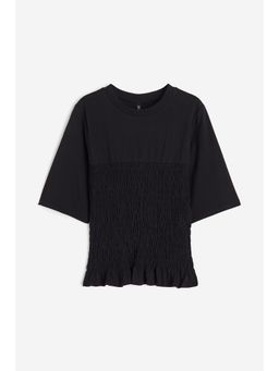 H&M - Women Black Smocked Top