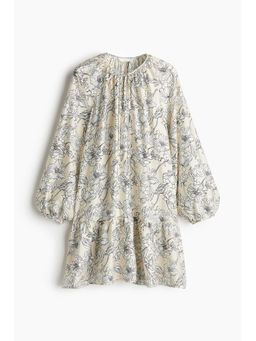 H&M - Women Beige Tie-Detail Dress