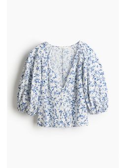 H&M - Women White Linen-Blend Blouse