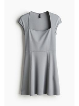 H&M - Women Grey Fla-Skirt Dress