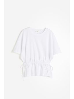 H&M - Women White Tie-Detail Top