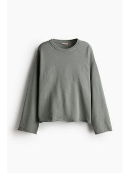 H&M - Women Green Roll-Edge Jumper