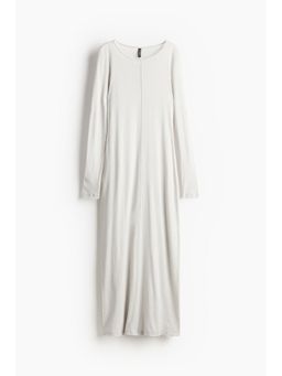 H&M - Women Grey Seam-Detail Bodycon Dress