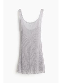 H&M - Women Silver Fine-Knit A-Line Dress
