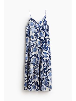 H&M - Women Blue Long A-Line Dress