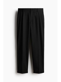 H&M - Men Black Regular Fit Tailo Trousers