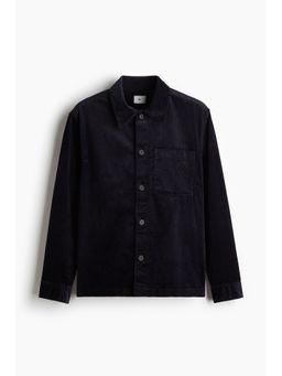 H&M - Men Blue Regular Fit Corduroy Overshirt