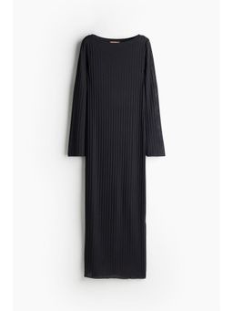 H&M - Women Black Rib-Knit Dress