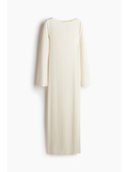 H&M - Women White Rib-Knit Dress