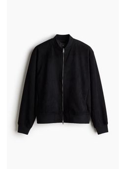 H&M - Men Black Regular Fit Bomber Jacket