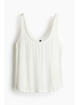 H&M - Women White Crape Vest Top