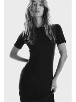 H&M - Women Black T-Shirt Dress