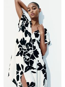 H&M - Women White Crinkled Tunic Dress