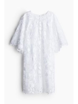 H&M - Women White Tie-Back Lace Dress