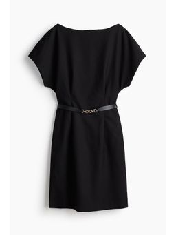 H&M - Women Black Belted Dress