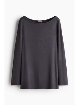 H&M - Women Grey Boat-Neck Jumper
