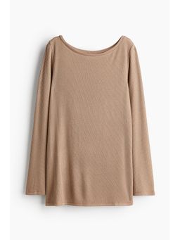 H&M - Women Beige Boat-Neck Jumper