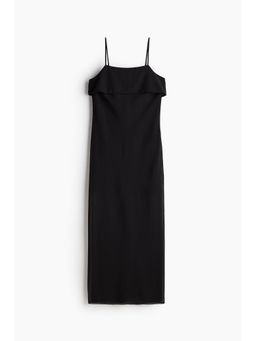 H&M - Women Black Chiffon Strappy Dress