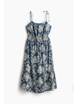 H&M - Women Blue Tie-Strap Midi Dress