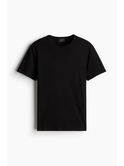 H&M - Men Black Slim Fit T-Shirt