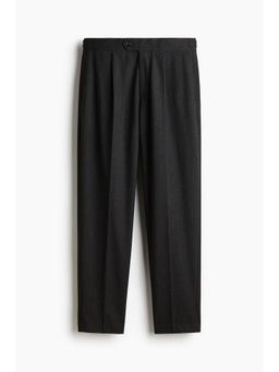 H&M - Men Grey Viscose-Blend Tailo Trousers