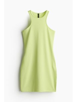 H&M - Women Green Ribbed Bodycon Dress