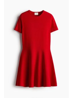 H&M - Women Red Fla-Skirt Dress