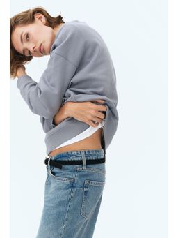 H&M - Women Grey Oversized Sweatshirt