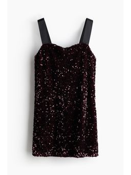 H&M - Women Red Sequined Mini Dress
