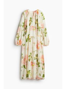 H&M - Women White Balloon-Sleeved Dress