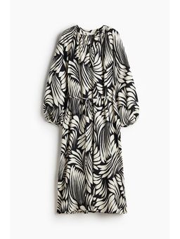 H&M - Women Black Balloon-Sleeved Dress