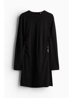 H&M - Women Black Fitted Jersey Dress