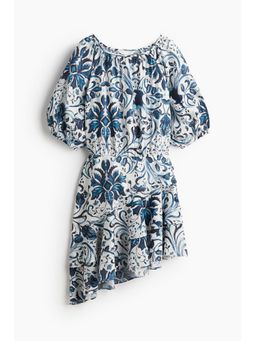 H&M - Women White Flounce-Trimmed Dress