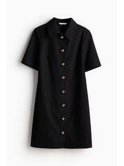 H&M - Women Black Twill Shirt Dress