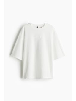 H&M - Women White Oversized Printed T-Shirt