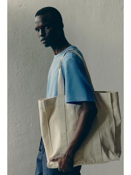 H&M - Men Blue Regular Fit Waffled T-Shirt