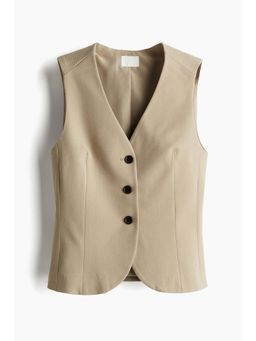 H&M - Women Beige Tailo Suit Waistcoat