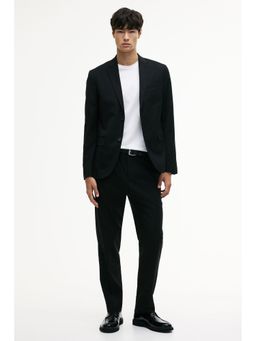H&M - Men Black Slim Fit Suit Trousers