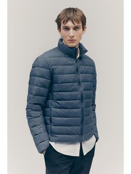 H&M - Men Grey Slim Fit Lightweight Puffer Jacket