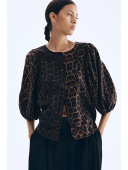 H&M - Women Brown Linen-Blend Blouse