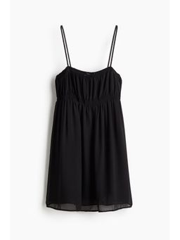 H&M - Women Black Sheer Strappy Dress