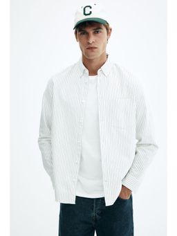 H&M - Men White Regular Fit Oxford Shirt