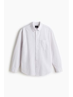 H&M - Men White Regular Fit Oxford Shirt