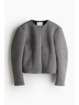 H&M - Women Grey Structu Twill Jacket