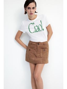 H&M - Women White Printed T-Shirt